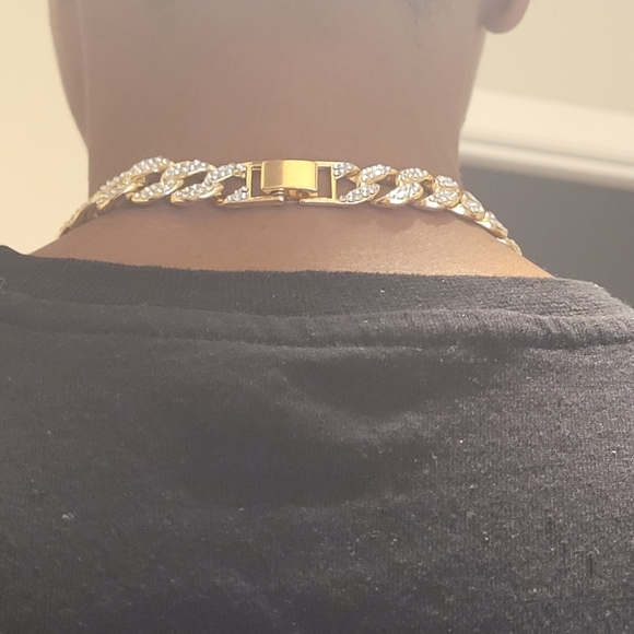 Brand new Diamond cuban link choker! - Picture 2 of 3